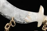 Polished Quartz Crystal Sword With Artistic Stand #206842-12